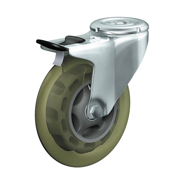 Swivel Castor With Total Lock Institutional Series 315R, Wheel SKA